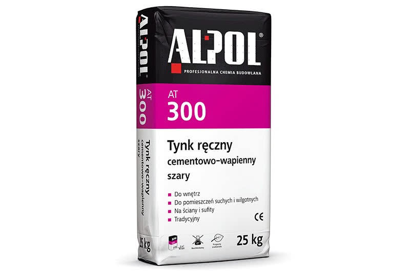 Tynk ręczny cementowo-wapienny szary Tynk ręczny cementowo-wapienny szary
