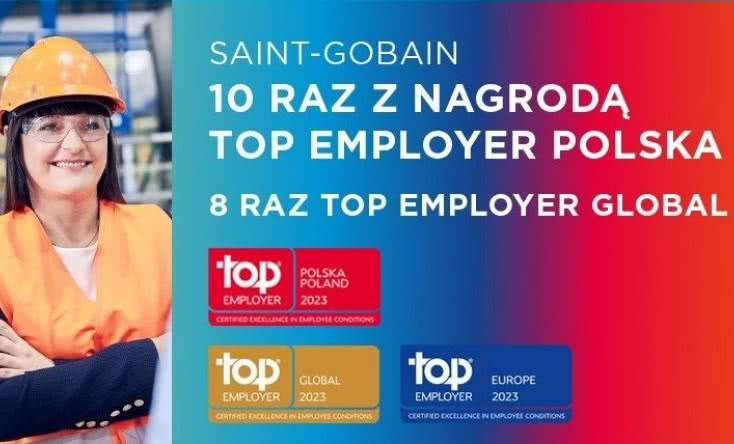 Top Employer Global 2023: Saint-Gobain wśród najlepszych pracodawców 
