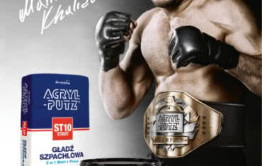 Mamed Khalidov w kampanii Śnieżka ACRYL-PUTZ®