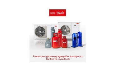 Typoszeregi agregatów Danfoss dostosowane do pracy z czynnikami A2L